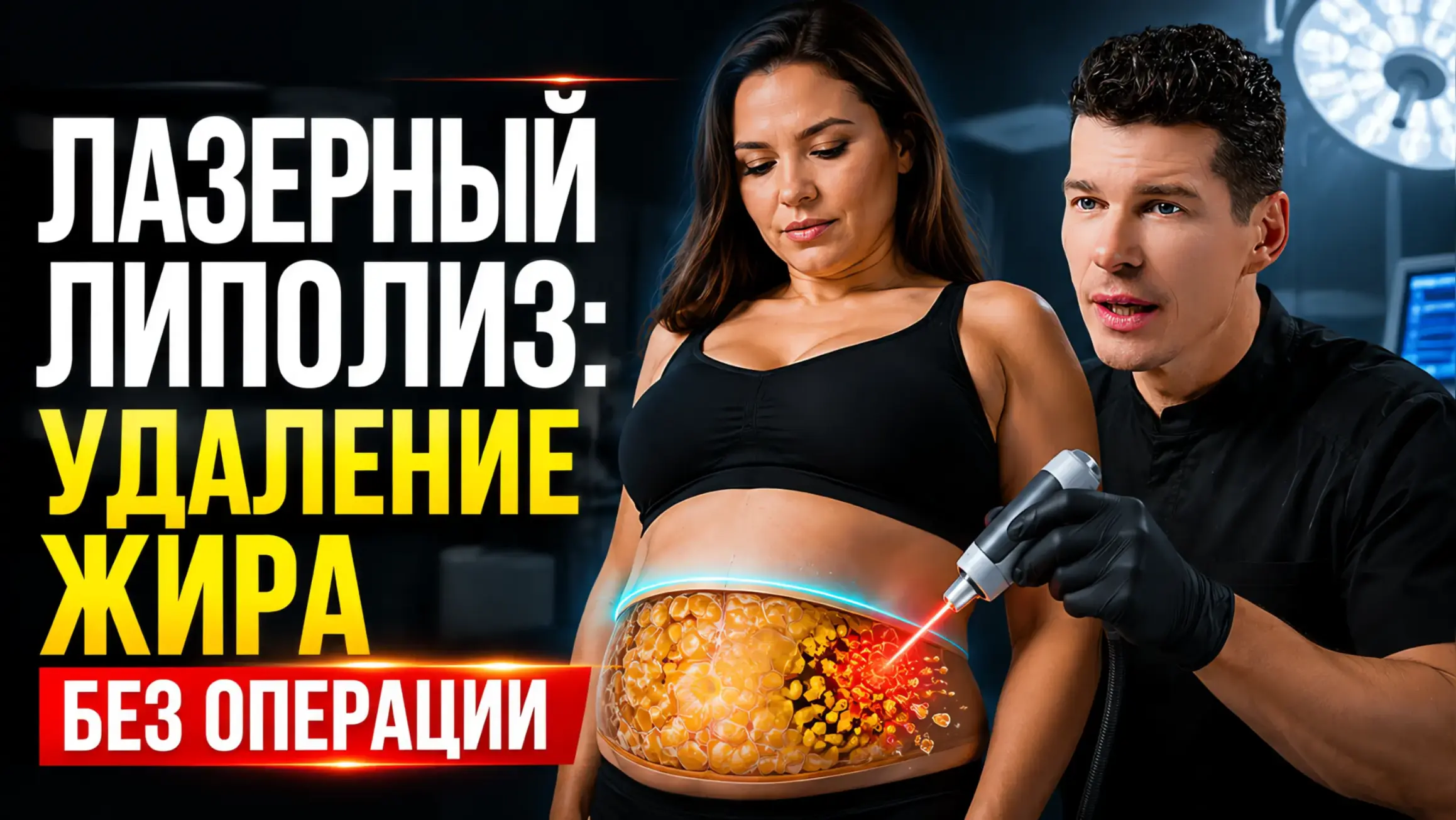 Лазерный липолиз - удаление жира без операции