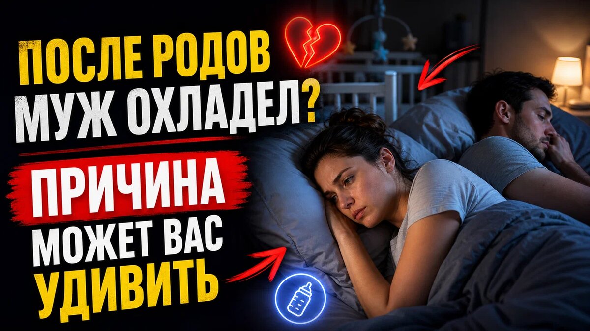 После родов муж охладел? Причина может вас удивить